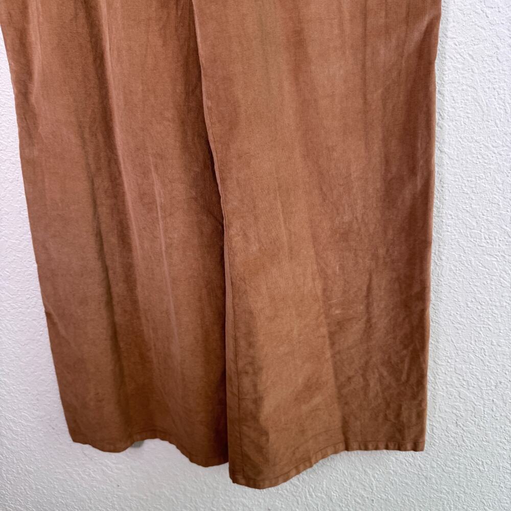 Anthropologie Self Contrast Corduroy Overalls Women XS Wide Leg Festival Cotton - Picture 6 of 11